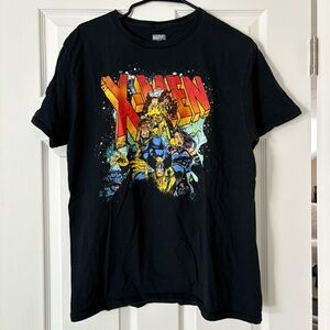 Marvel X-Men Black Tee with Colorful Graphic